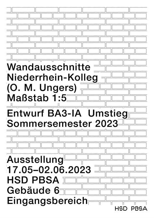 Plakate Ausstellung Wandausschnitte